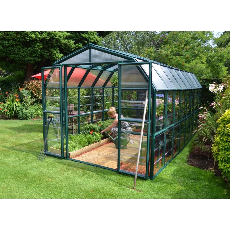 Canopia Grand Gardener Hybrid-Gartengewächshaus aus Polycarbonat 513x265x238 cm Grün Canopia Grand Gardener Hybrid-Gartengewächshaus aus Polycarbonat 513x265x238 cm Grün