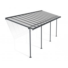 Canopia Sierra Terrassenüberdachung aus Aluminium 2.3x6.7 m Grau