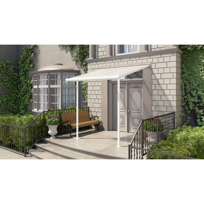 Canopia Sierra Pergola Attached in Aluminum 2.3X2.3 m White