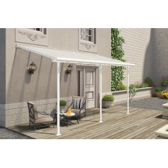 Canopia Sierra Pergola aus Aluminium, befestigt, 2,3 x 4,5 m, Weiß