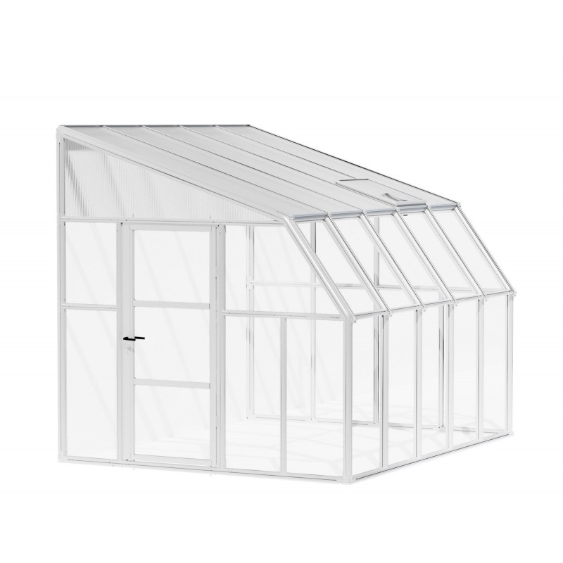 Canopia Wintergarten-Veranda aus Polycarbonat, 2,7 x 3,2 m, Weiß