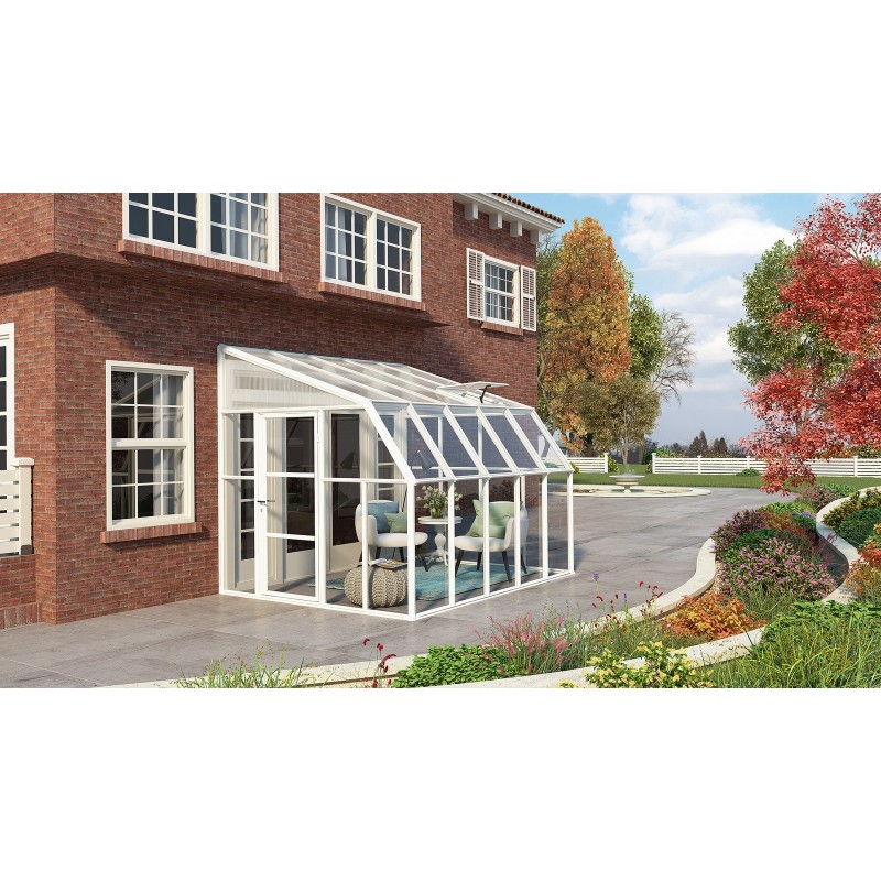 Canopia Sun Room Wintergarten aus Polycarbonat 2.7x3.2 m Weiß Canopia Sun Room Wintergarten aus Polycarbonat 2.7x3.2 m Weiß