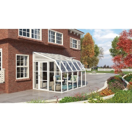 Canopia Sun Room Wintergarten aus Polycarbonat 2.7x3.2 m Weiß