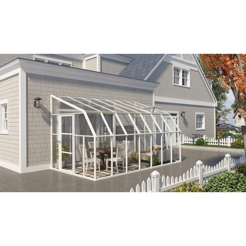 Canopia Sun Room Wintergarten aus Polycarbonat 2.7x4.5 m Weiß Canopia Sun Room Wintergarten aus Polycarbonat 2.7x4.5 m Weiß