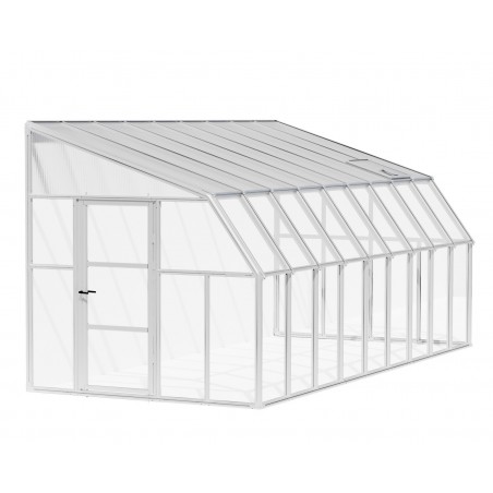 Canopia Sun Room Wintergarten aus Polycarbonat 2.7x5.7 m Weiß
