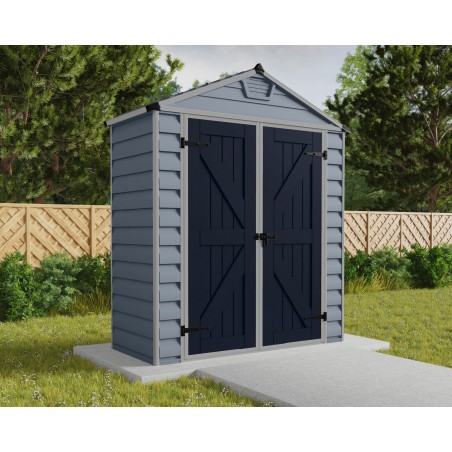 Canopia Dachfenster Polycarbonat Gartenhaus 90x185x217 cm Grau Deco