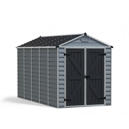 Canopia Skylight Gerätehaus aus Polycarbonat 378x185x217 cm Grau Deco