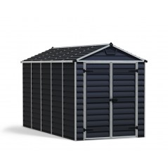 Canopia Skylight Gerätehaus aus Polycarbonat 378x185x217 cm Dunkelgrau