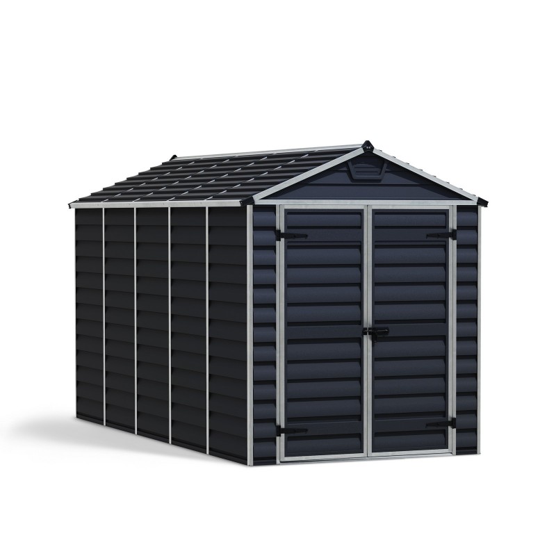Canopia Skylight Gerätehaus aus Polycarbonat 378x185x217 cm Dunkelgrau