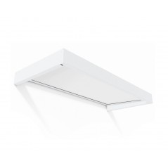 Canopia Sophia Türvordach 215x95 cm - weißer Rahmen, opalweiße Paneele