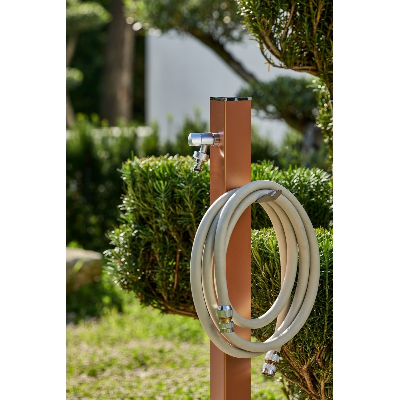 Aquapoint Triangle Ground Garden Column Fountain Terracotta