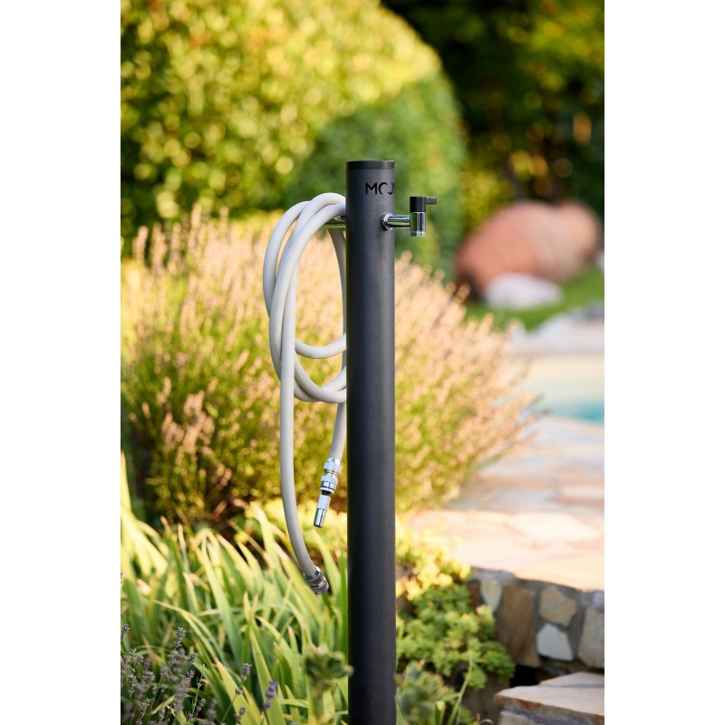 Aquapoint Moon Unterirdischer Gartensäulenbrunnen, Anthrazitgrau