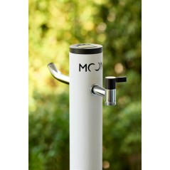 Aquapoint Moon Unterirdischer Gartensäulenbrunnen Weiß