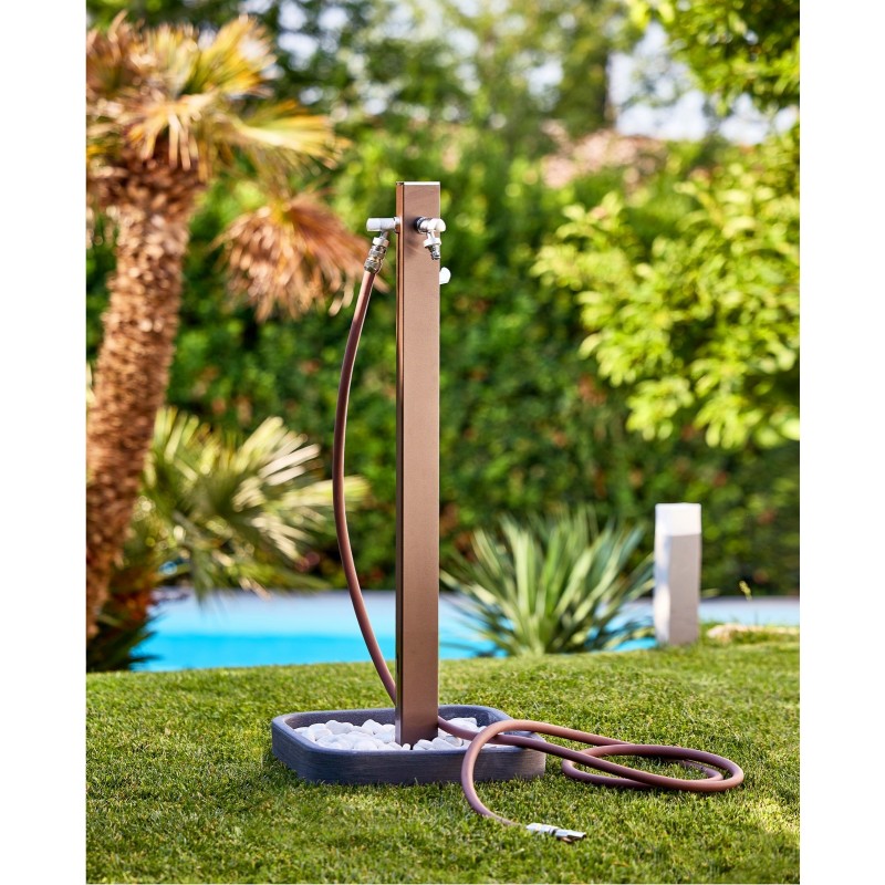 Aquapoint Triangle Underground Garden Column Fountain Bronze Metal 