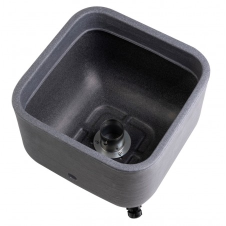 Quadratischer Harzsockel für den unterirdischen Aquapoint-Brunnen Moon