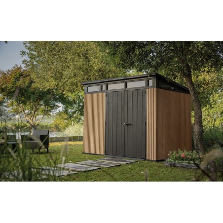 Keter SIGNATURE PENT 9X7 VENETIAN Gartenschuppen aus Kunstharz