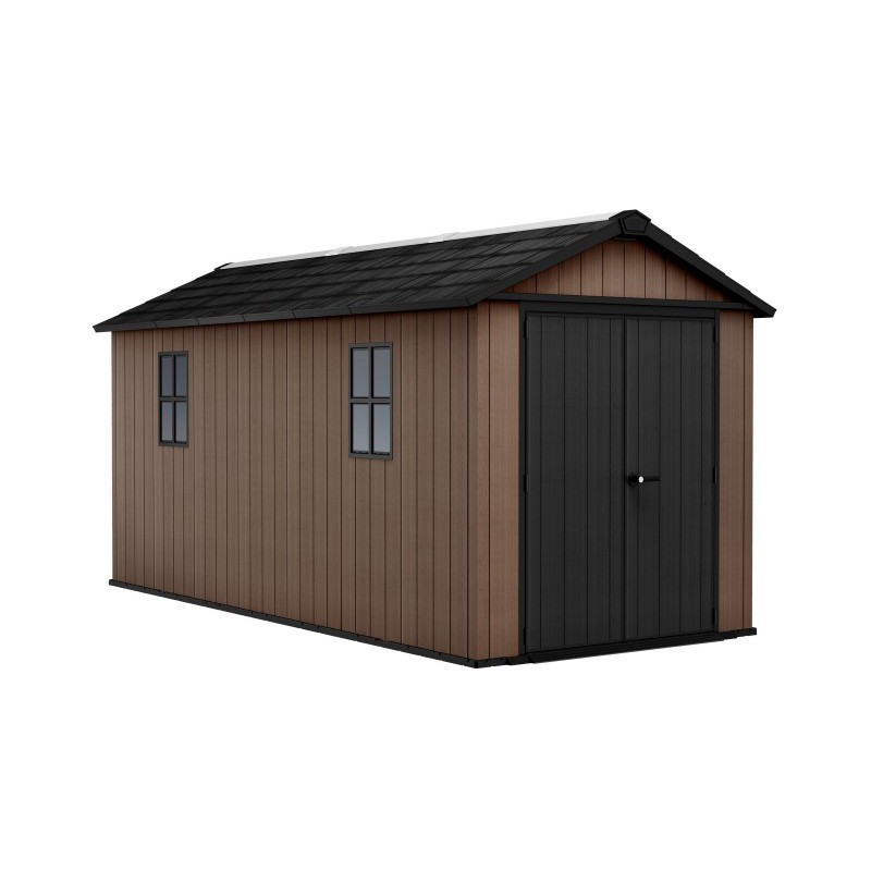 Keter Resin Garden Shed NEWTON PLUS 7515 with Dual Assembly Option Keter Resin Garden Shed NEWTON PLUS 7515 with Dual Assembly Option