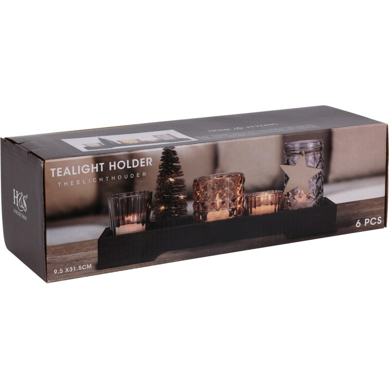 Deco Tea Light Tray - 6 Pieces
