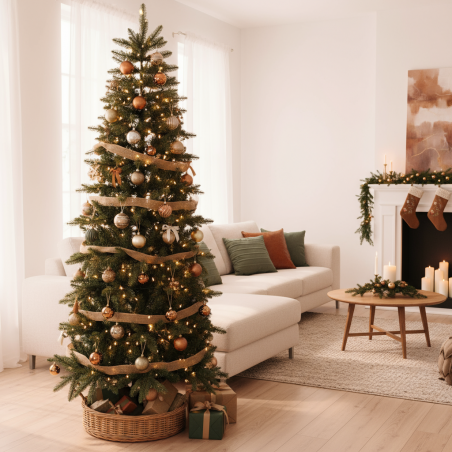 Russel Christmas tree h210Ø70cm PE+PVC