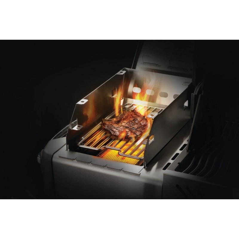 Große Edelstahl-Windschutzscheibe für Napoleon Art.-Nr. 71301