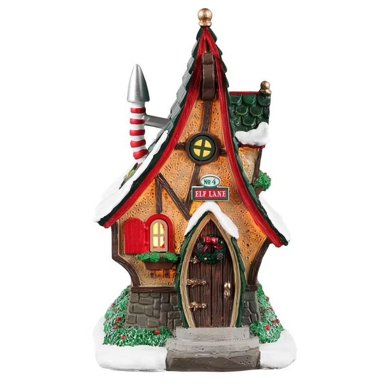 Lemax Elf Village Pack with Free Snow Lemax Elf Village Pack with Free Snow
