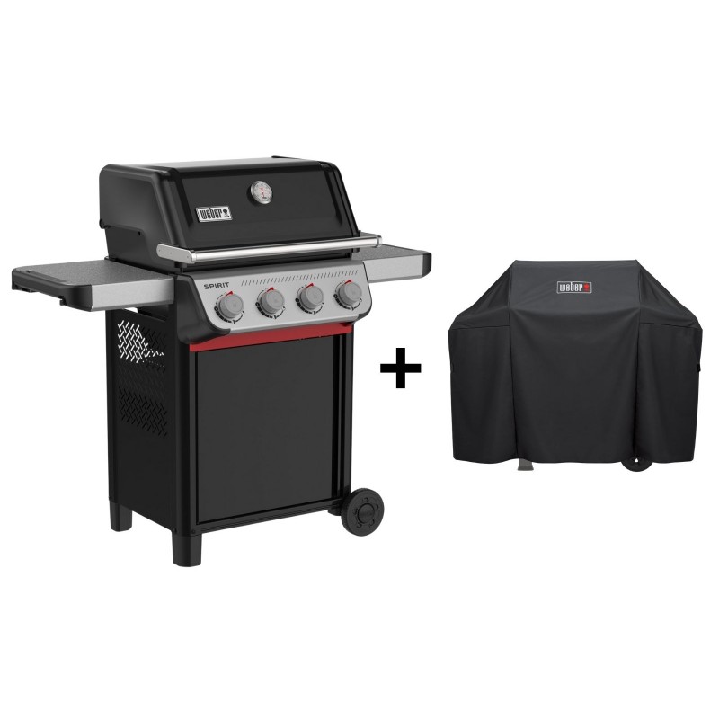 Weber Gasgrill Spirit E-410 Black Art.-Nr 1500888 mit Gratis Koffer