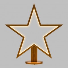 Star with Base H55cm WARM WHITE LED