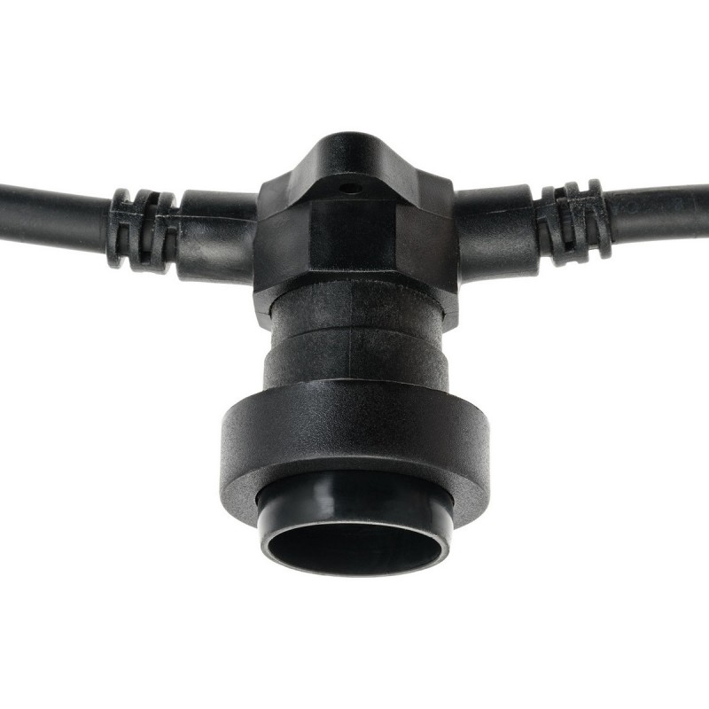 Party-Lichterkette mit 5 ausziehbaren E27-Lampenfassungen (5 m).