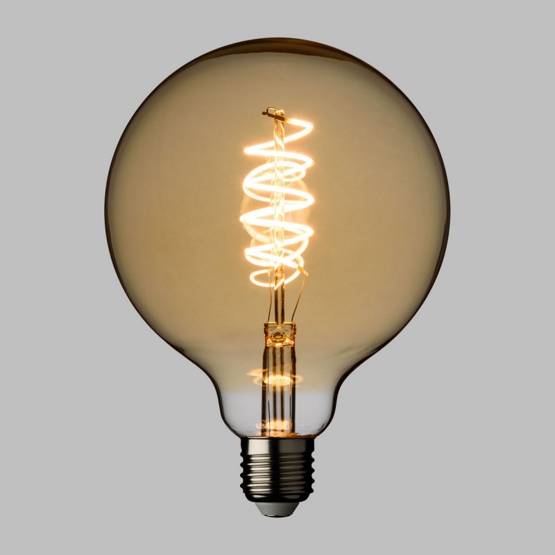 E27 Vintage Globe Ø 125 Warmweiß 4W Spiralbirne