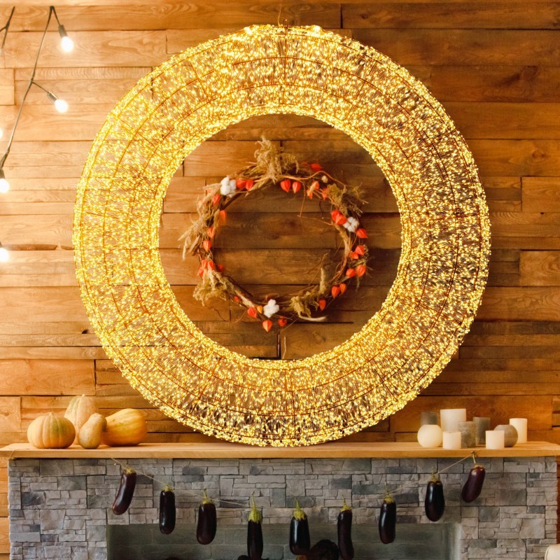 Corona 3D Brown Ø 110cm HDM 15000 MicroLED WARMWEISS und KALTWEISS Corona 3D Brown Ø 110cm HDM 15000 MicroLED WARMWEISS und KALTWEISS