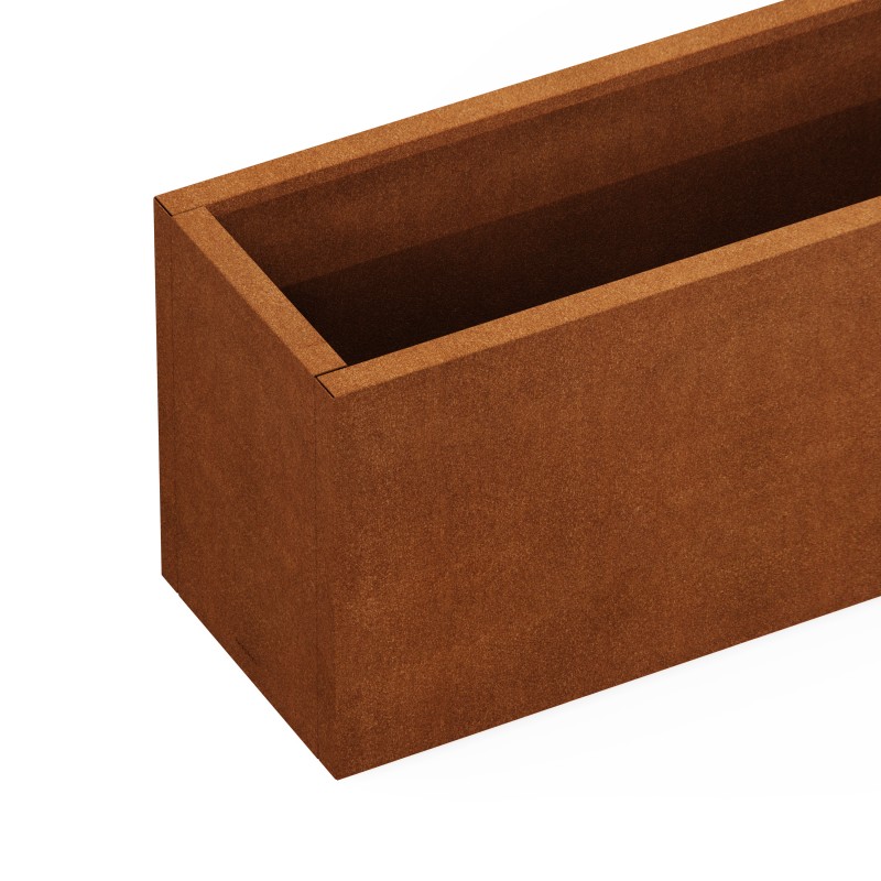 Herstera Pflanzkübel PLANTER 40 aus Cortenstahl 100x40x50 cm