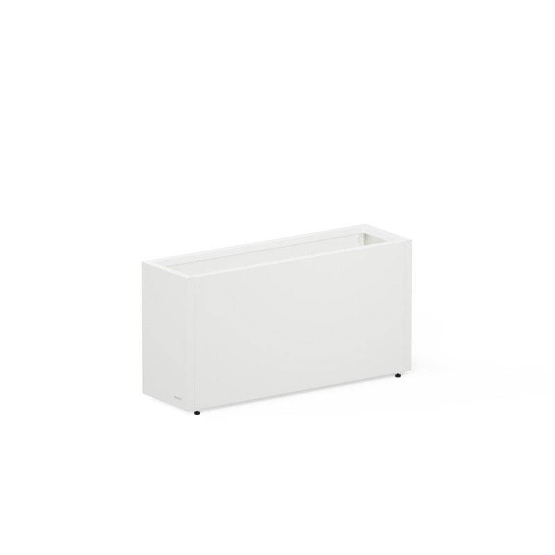 Herstera Pflanzkübel PLANTER 30 aus Metall Weiß 100x30x50 cm