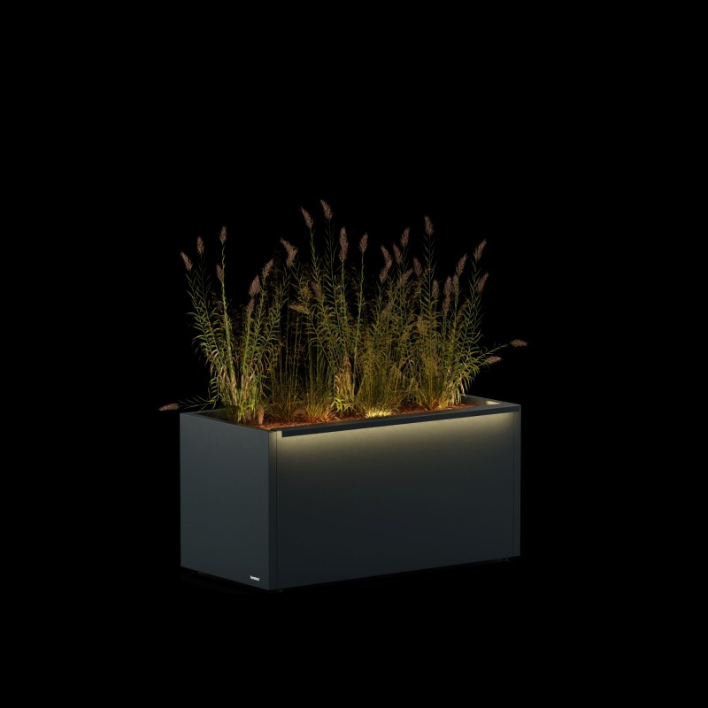 Herstera Pflanzkübel PLANTER 50 KOMPLETTSET aus Metall 100x50x50 cm