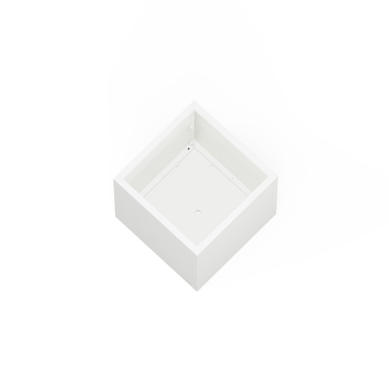 Herstera PLANTER CUBE 50 Würfel-Metall-Pflanzgefäß Weiß 50x50x50 cm