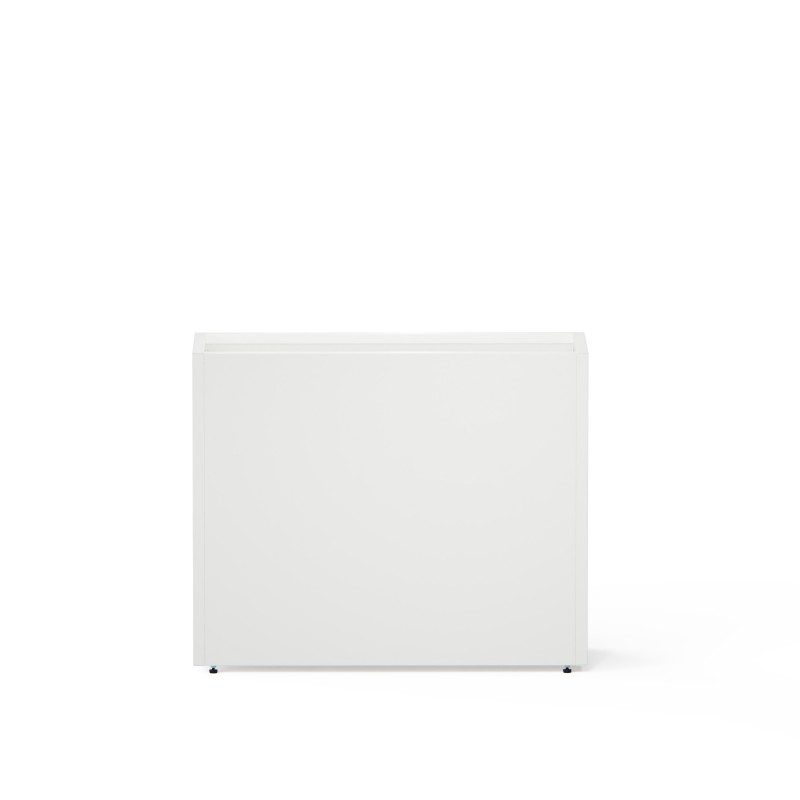 Hoher Herstera Pflanzkübel PLANTER DIVIDER 40 aus Metall Weiß 100x40x80 cm