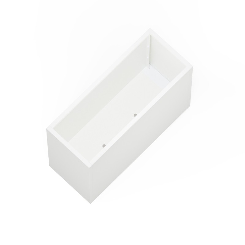 Hoher Herstera Pflanzkübel PLANTER DIVIDER 40 aus Metall Weiß 100x40x80 cm