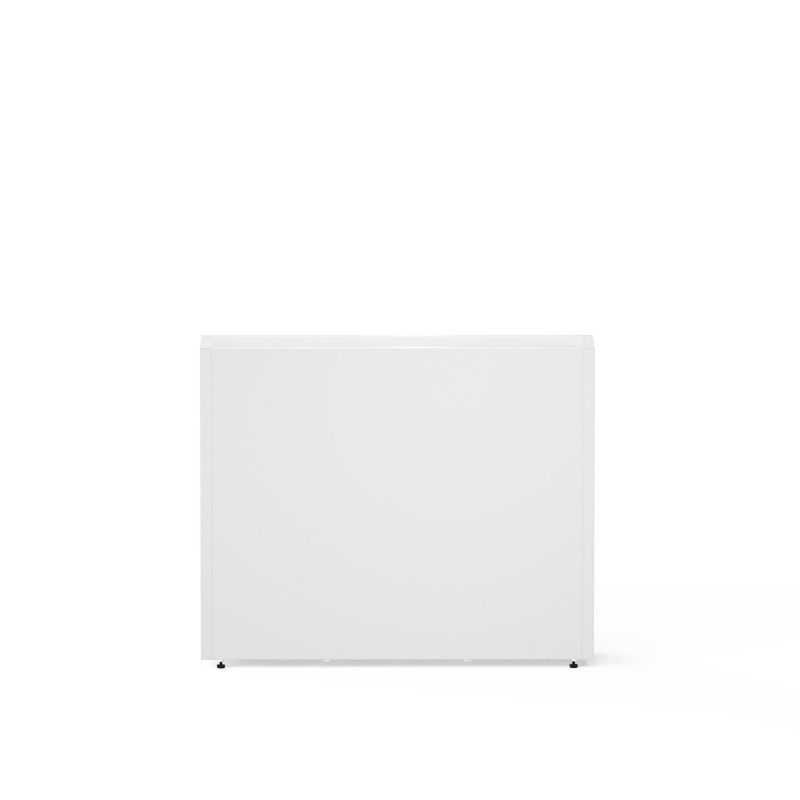 Hoher Herstera Pflanzkübel PLANTER DIVIDER 25 aus Metall Weiß 100x25x80 cm