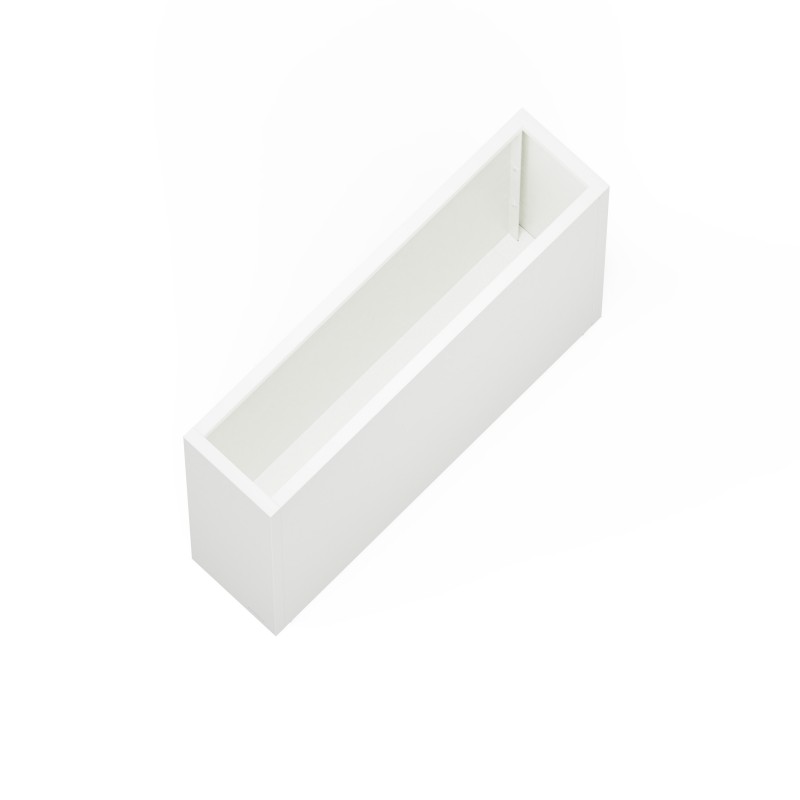 Hoher Herstera Pflanzkübel PLANTER DIVIDER 25 aus Metall Weiß 100x25x80 cm