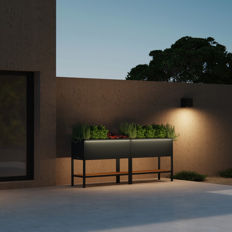 Magnetische Halterung Herstera für Leuchten Anthrazit für DECO GROW TABLE 100x4x3 cm