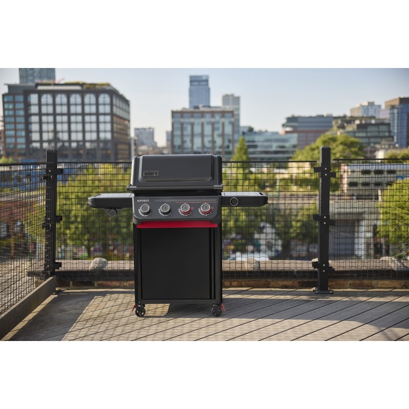 Weber Gasgrill Spirit SE-EPX-435 Stealth Edition mit Edelstahl-Grillrost Cod. 1502414