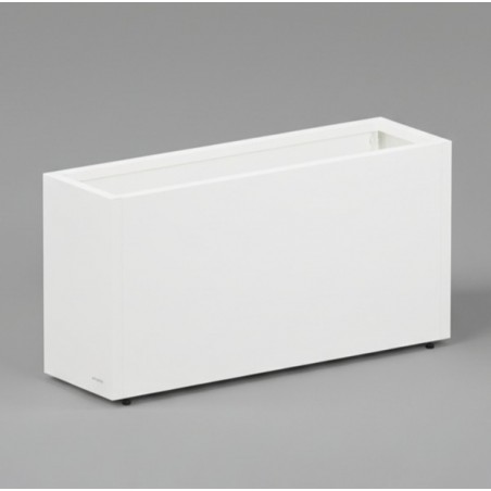 Herstera Pflanzkübel PLANTER 30 aus Metall Weiß 100x30x50 cm
