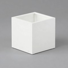 Herstera Pflanzkübel PLANTER CUBE 50 aus Metall Weiß 50x50x50 cm