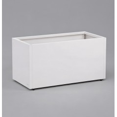 Herstera Pflanzkübel PLANTER 50 aus Metall Weiß 100x50x50 cm