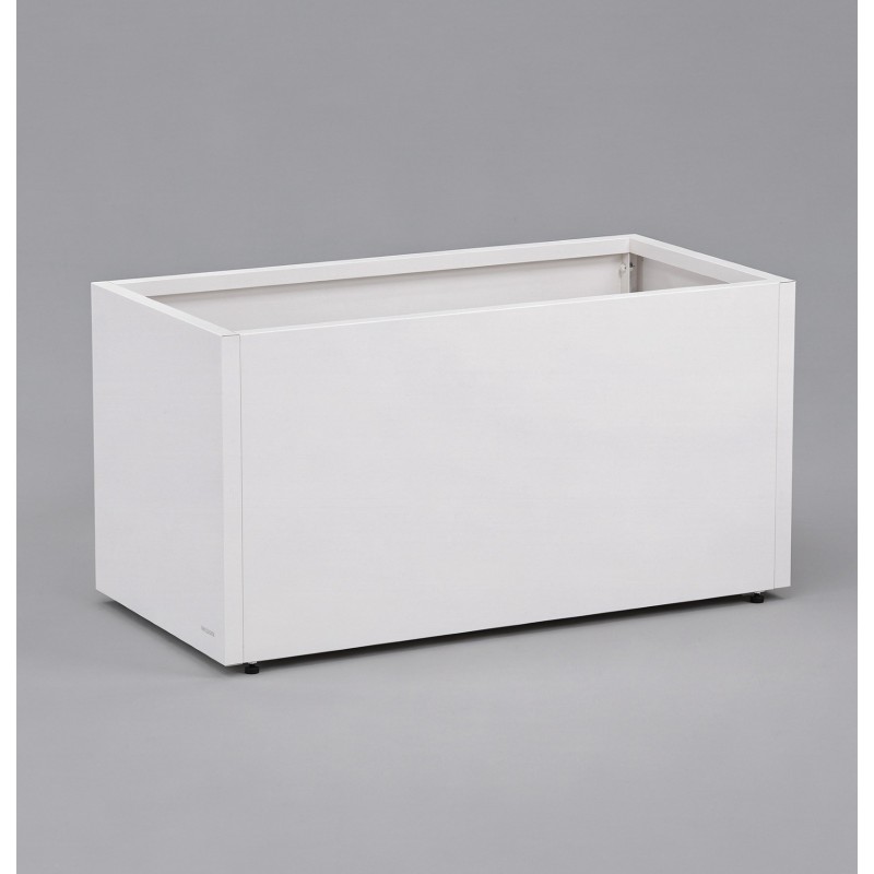 Herstera Pflanzkübel PLANTER 50 aus Metall Weiß 100x50x50 cm