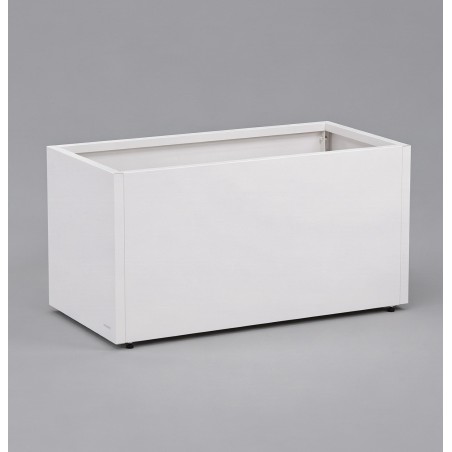 Herstera Pflanzkübel PLANTER 50 aus Metall Weiß 100x50x50 cm
