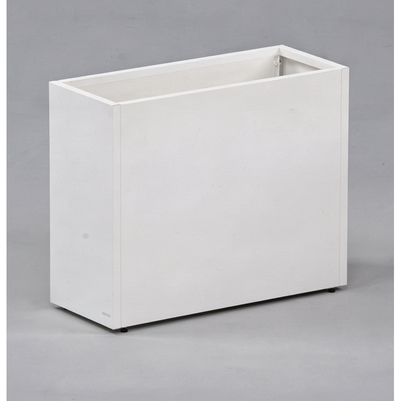 Hoher Herstera Pflanzkübel PLANTER DIVIDER 40 aus Metall Weiß 100x40x80 cm