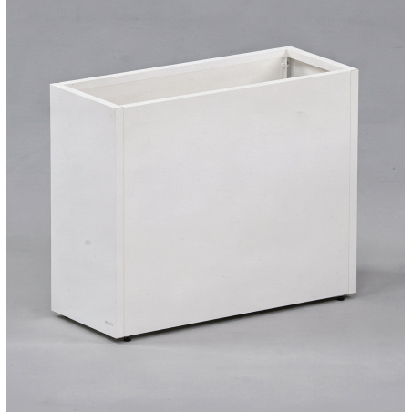 Hoher Herstera Pflanzkübel PLANTER DIVIDER 40 aus Metall Weiß 100x40x80 cm