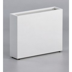 Hoher Herstera Pflanzkübel PLANTER DIVIDER 25 aus Metall Weiß 100x25x80 cm