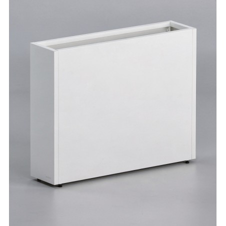 Hoher Herstera Pflanzkübel PLANTER DIVIDER 25 aus Metall Weiß 100x25x80 cm
