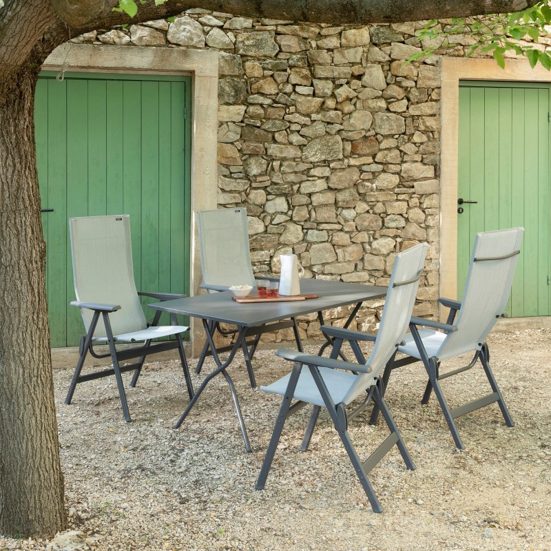 Klappbarer Gartentisch BALCONY 140x80 cm LaFuma LFM5340 Titane Klappbarer Gartentisch BALCONY 140x80 cm LaFuma LFM5340 Titane